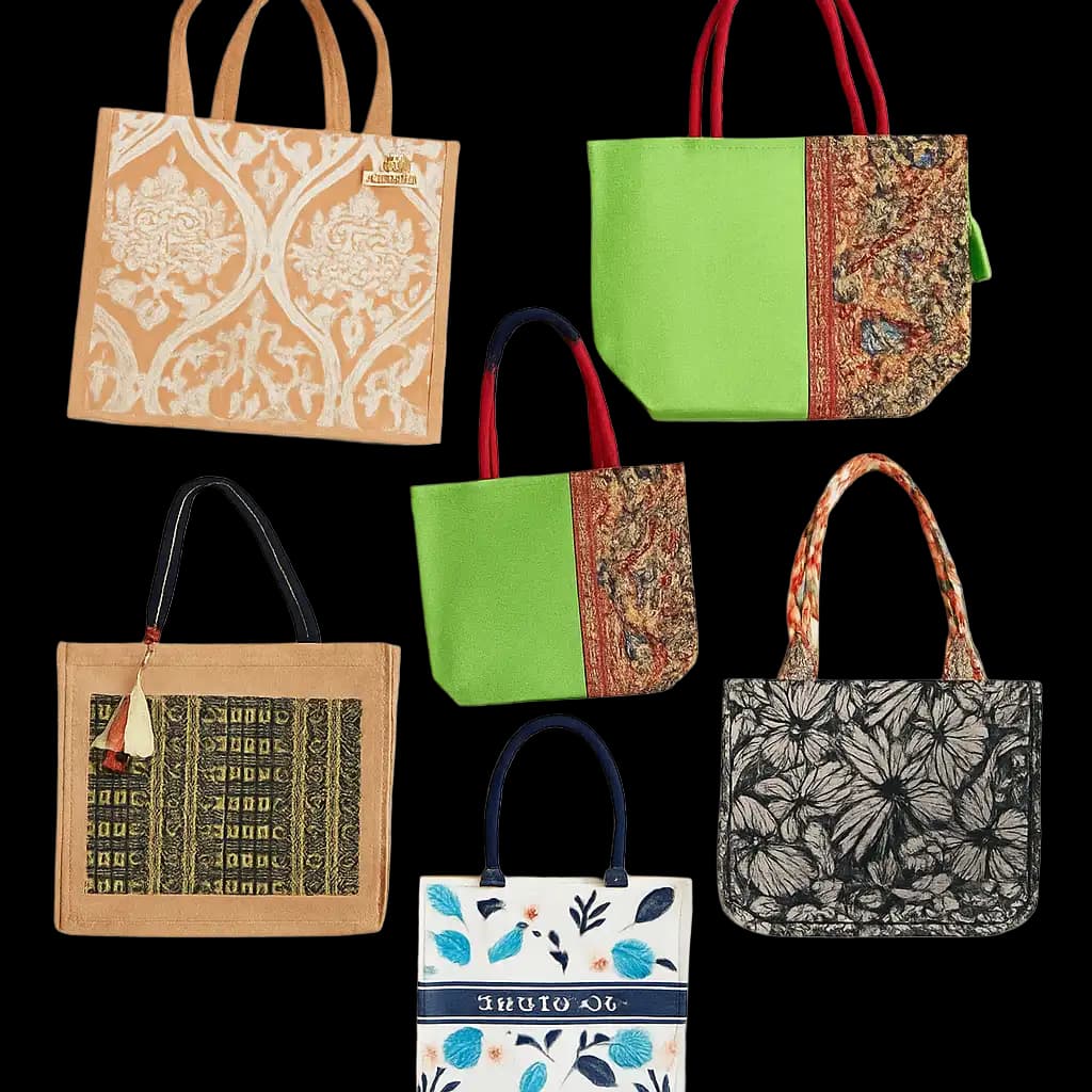 Collection of eco-friendly bags